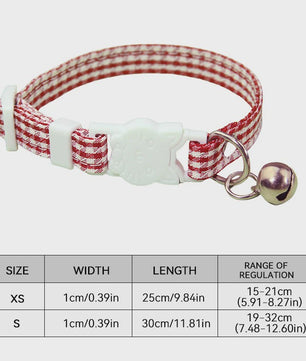 Verstelbare Kattenhalsband met Bel - Veilig & Stijlvol - Anti-verstikking Gesp