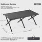 Opvouwbare Kampeer Eierrol Tafel - Draagbaar Carbon Staal met Draagtas voor Picnic & BBQ