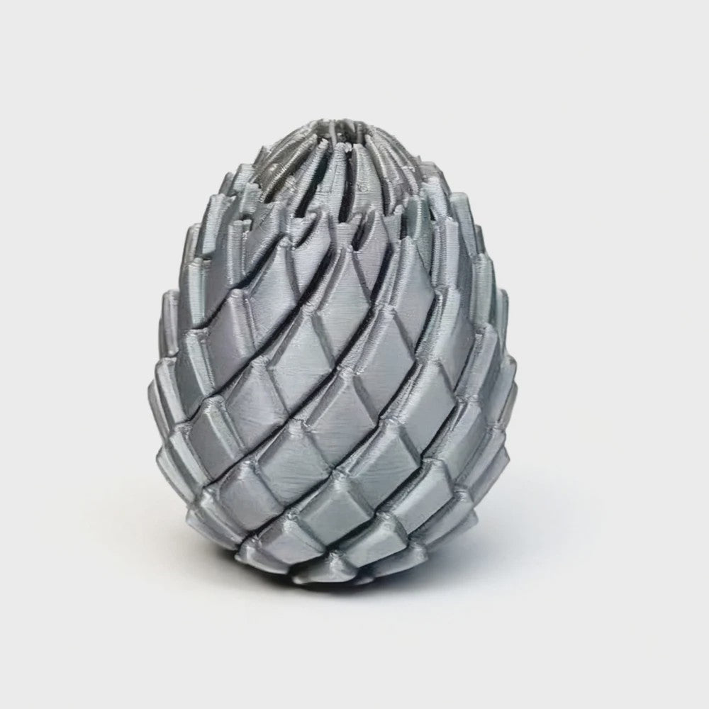 3D Geprint Draken Ei - Flexibel Stressverlichtend Speelgoed & Bureau Decoratie