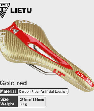LIETU Fietzadel - Comfortabel MTB & Racefiets Zadel met Siliconen Gel Kussen en Antislip Grip