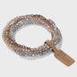 Set van 4 Kristallen Kralen Armbanden - Kleurrijk & Elegant