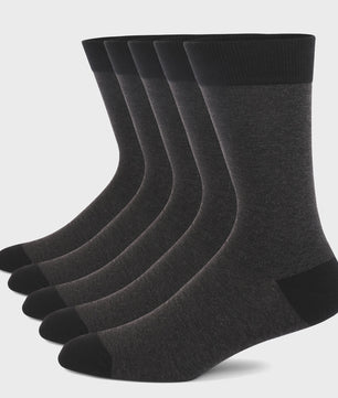 5 Paar Heren Sokken Plus Size - Comfortabel Katoen, Ademend & Stijlvol Argyle/Streep