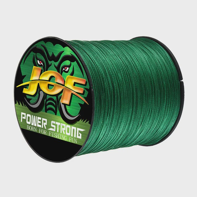 JOF 4 Strands Gevlochten Vislijn - Sterk, Duurzaam PE Multifilament (100M/300M)