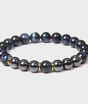 Handgemaakte Tijgeroog & Hematiet Kralen Armband - Energie & Meditatie Sieraden