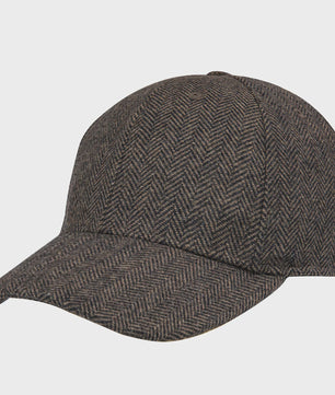 Herren Tweed Baseball Cap - Stijlvolle Wolmix Pet voor Heren