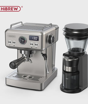 HiBREW H10A Semi-Automatische Espressomachine - 20 Bar, Instelbare Temperatuur & 58mm Portafilter