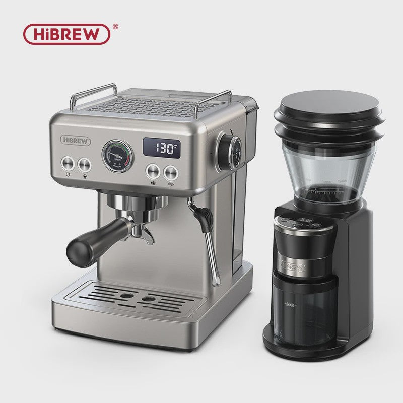 HiBREW H10A Semi-Automatische Espressomachine - 20 Bar, Instelbare Temperatuur & 58mm Portafilter