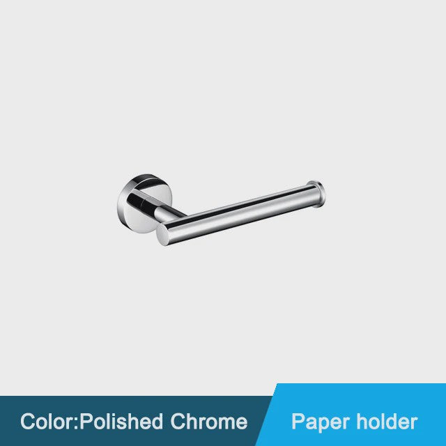 Zwarte RVS Wandmontage Set: Handdoekrek, Toiletrolhouder & Haakjes - Complete Badkamer Accessoires