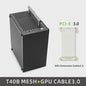 METALFISH T40 Mini ITX PC Behuizing - 7L Compact, Draagbaar met Acryl of Mesh Paneel