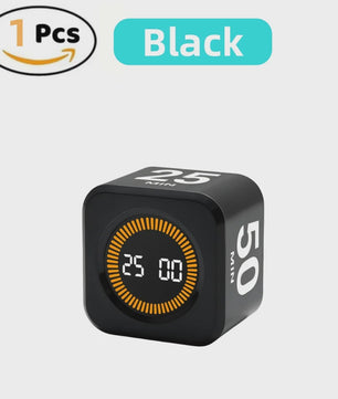 Slimme Timer Kubus met Zwaartekracht Sensor - Visuele Tijdmanagement Tool met LED Scherm