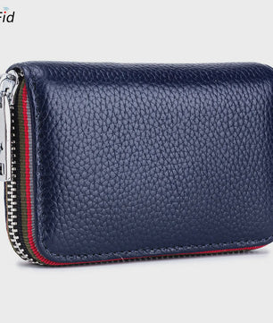 Luxe Lederen Pasjeshouder Portemonnee met RFID - Accordion Design - Heren & Dames