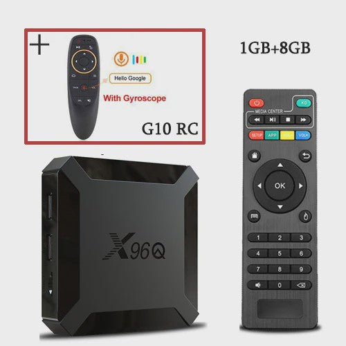 X96Q Android 10 Smart TV Box 4K Media Player - 2GB RAM, 16GB Opslag