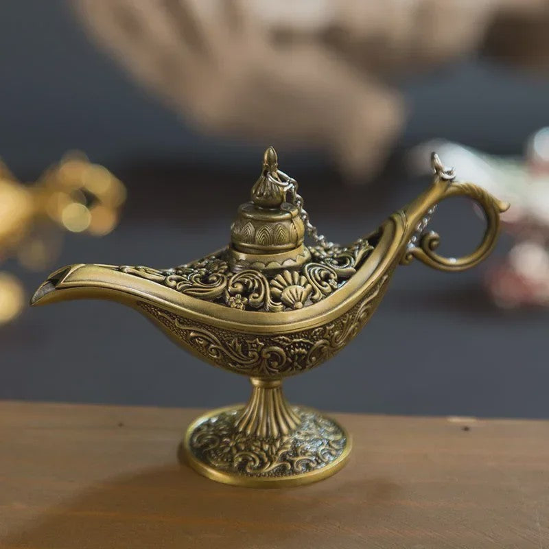 Retro Aladdin Olie Lamp Geurbrander - Decoratieve Aromatherapie Brander