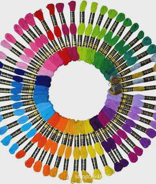 Grote Set Borduurzijde - 447 Kleuren Katoen Floss voor Kruissteek & DIY Naaien