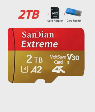 Snelle Micro SD Kaart met USB Adapter - 512GB/256GB - Hoge Snelheid Opslag voor Telefoon & Laptop