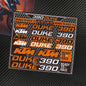 KTM "Ready To Race" Motor Stickers Set - Logo's & Decals voor Duke, RC390, Adventure