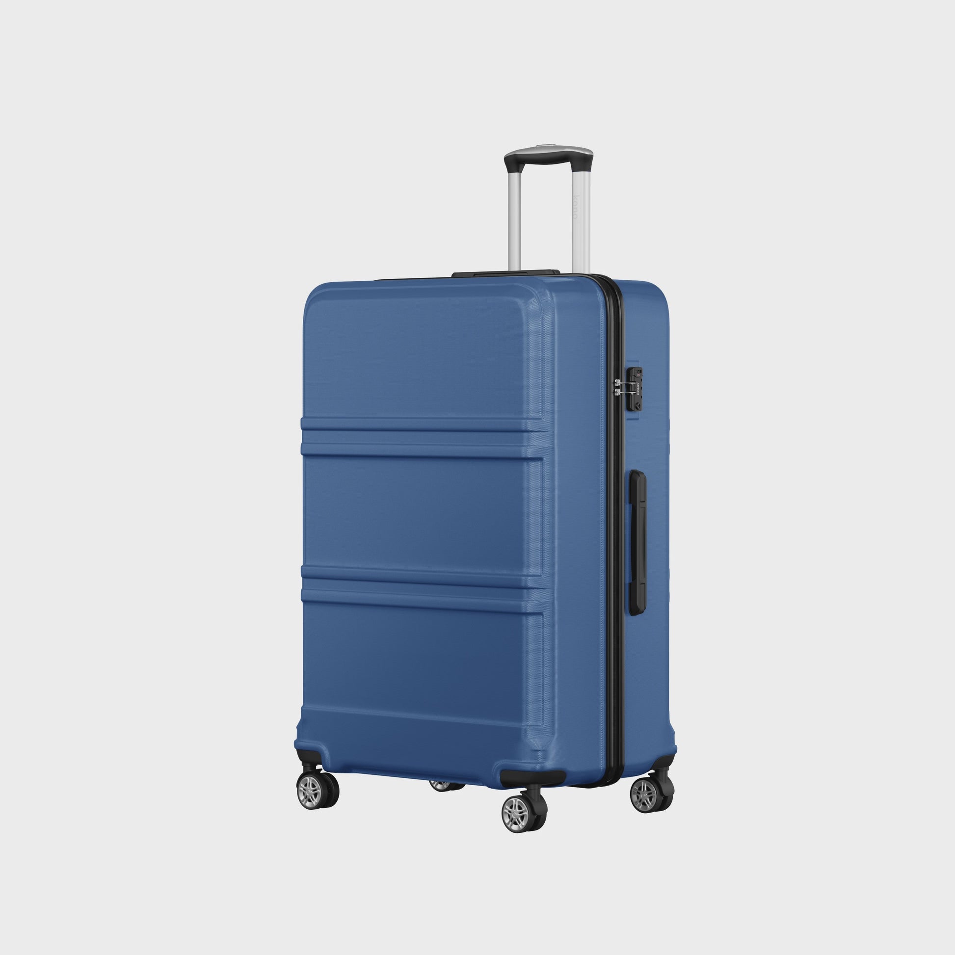 KONO Lichtgewicht ABS+PC Koffer met 4 Twin Wheels en TSA Slot - 36L tot 141L