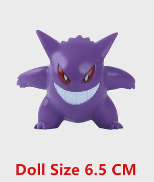Pokemon Actiefiguren Set (4-9 cm) - Pikachu, Gengar, Eevee & meer - Cadeau & Verzamelen