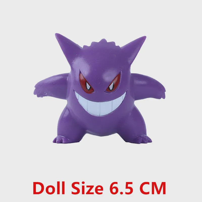 Pokemon Actiefiguren Set (4-9 cm) - Pikachu, Gengar, Eevee & meer - Cadeau & Verzamelen
