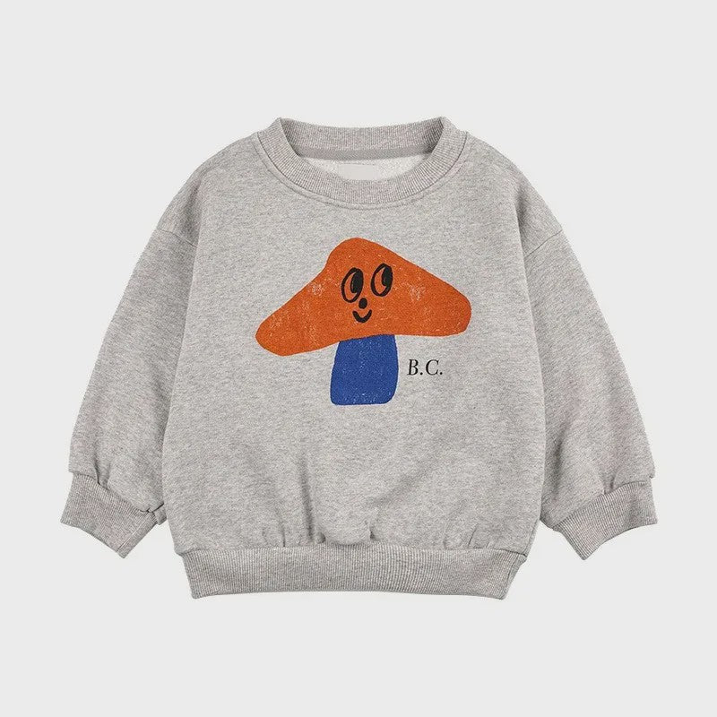 Children's Spring Autumn Hoodie Cartoon Print Unisex Sweatshirt European Style Top for Boys And Girls