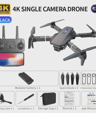 E88 Pro Max Drone: Opvouwbare Quadcopter met 4K Camera, Optische Flow en Beginnersvriendelijke Functies
