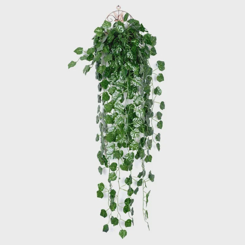90cm Kunstplant Hangplant Klimop Pothos Begonia Druivenblad - Decoratieve Muurdecoratie