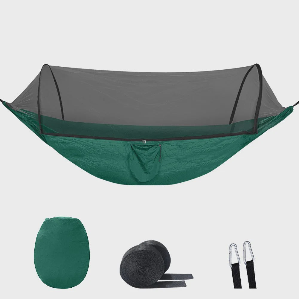 2-in-1 Camping Hangmat met Muggennet - Ultralicht Parachute Nylon