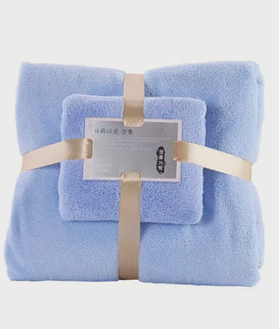 Luxe 2-delige Badhanddoeken Set - Super Zacht, Zeer Absorberend & Sneldrogend Koraalfluweel voor Volwassenen, Hotel & Spa