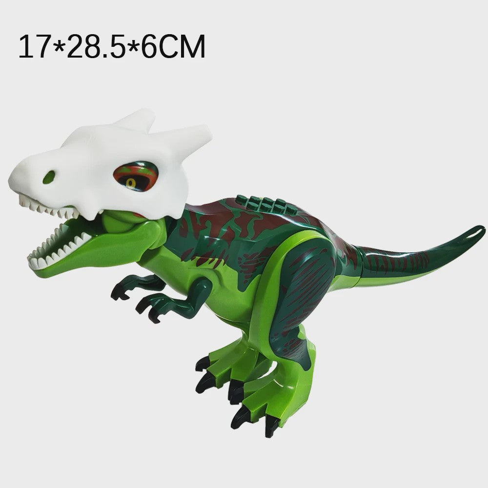 Grote Bouwblok Dinosaurus Speelgoed - Indominus Rex & Tyrannosaurus Rex Modellen