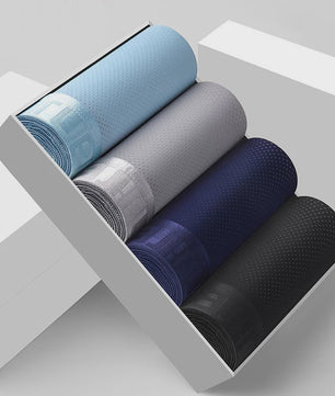 4-Pack Heren Boxershorts van Ice Silk - Ademend, Comfortabel en Plus Size Ondergoed