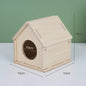 Houten Hamster Villa: Speelhuis met Klimplatform en Verhoogd Platform - Duurzaam Knaagdier Accessoire