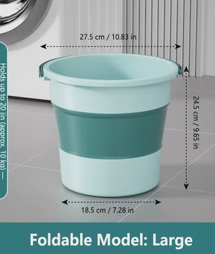 Opvouwbare Emmer 5/10/17L - Draagbaar & Multifunctioneel voor Auto, Camping & Vissen