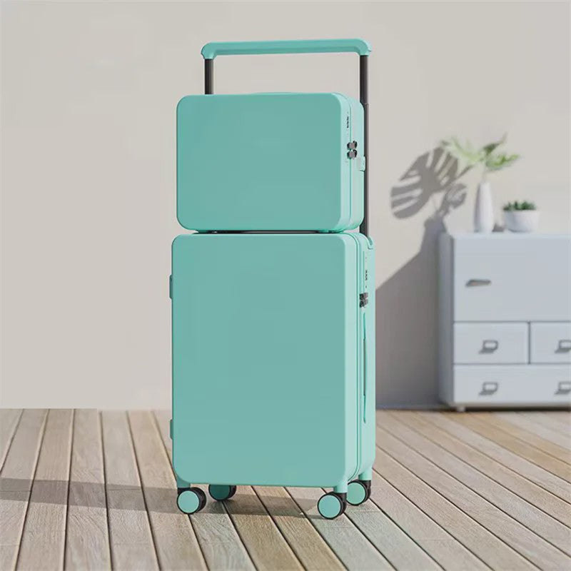 Luxe Koffer Set met USB, Bekerhouder & TSA-slot - 360° Wielen, PC+ABS