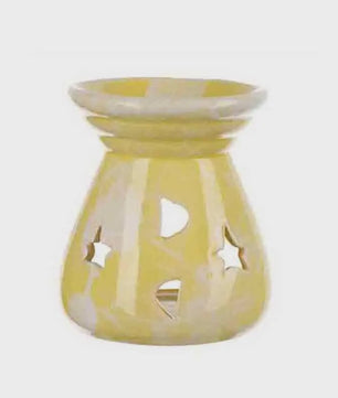 Aromatherapie Brander Keramiek met Sterren & Maan Uitsnijdingen - Sfeervol en Romantisch