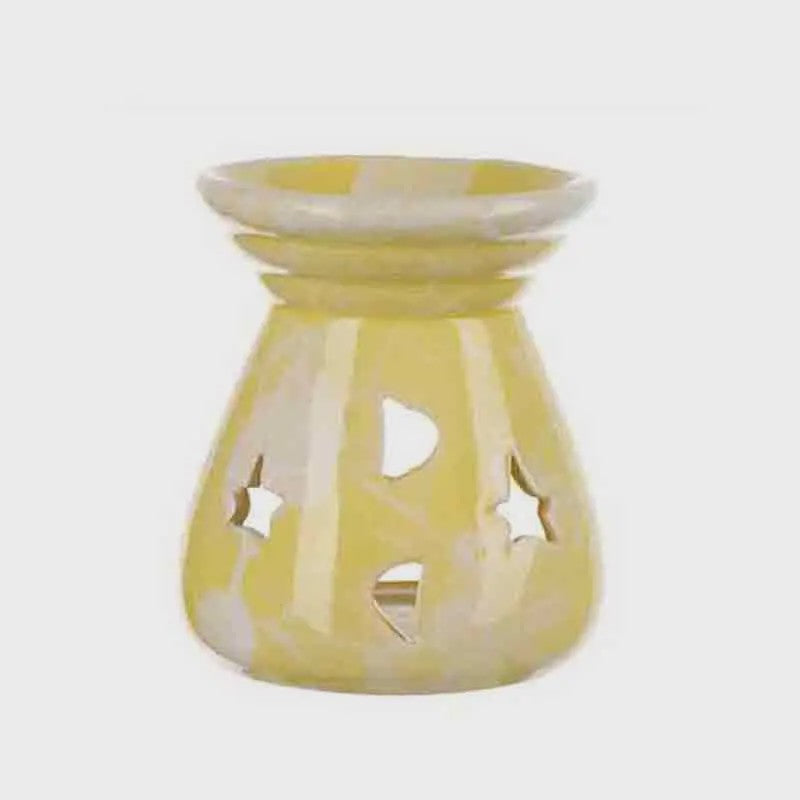 Aromatherapie Brander Keramiek met Sterren & Maan Uitsnijdingen - Sfeervol en Romantisch