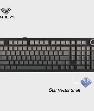AULA F99PRO Mechanisch Gaming Toetsenbord - 99 toetsen, 3 Modi, Hot-Swappable, Gasket Structuur, Media Knop