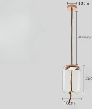 Moderne Glazen LED Hanglamp - Stijlvolle Verlichting voor Woonkamer, Keuken & Bar