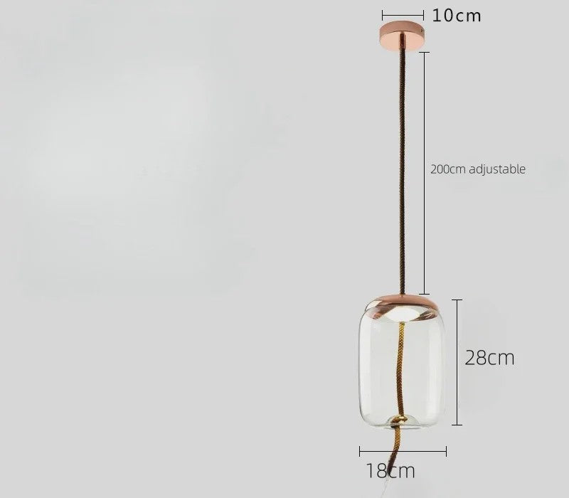 Moderne Glazen LED Hanglamp - Stijlvolle Verlichting voor Woonkamer, Keuken & Bar