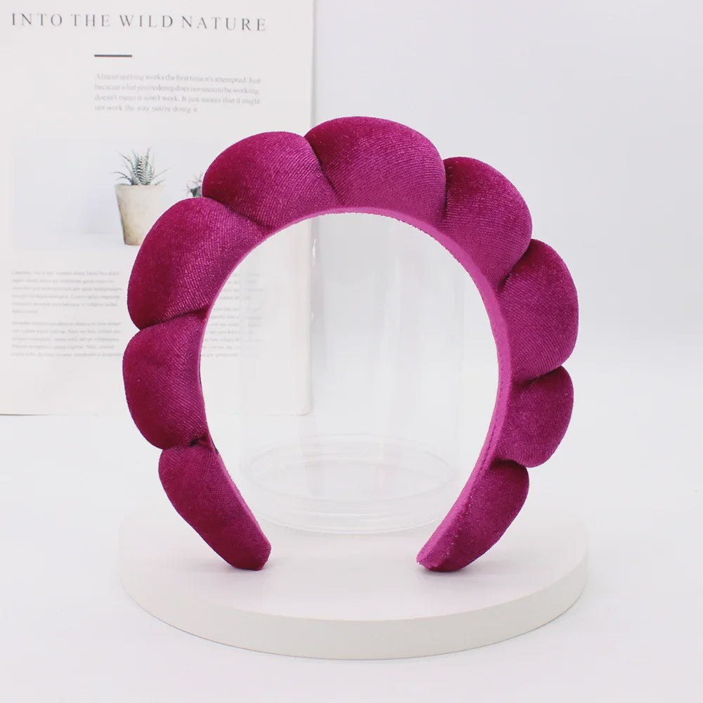 Luxe Velours Make-up Hoofdband - Comfortabel voor Gezichtswas & Huidverzorging
