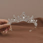 Vintage Barok Kristallen Tiara Kroon met Strass - Bruids & Feest Haaraccessoire