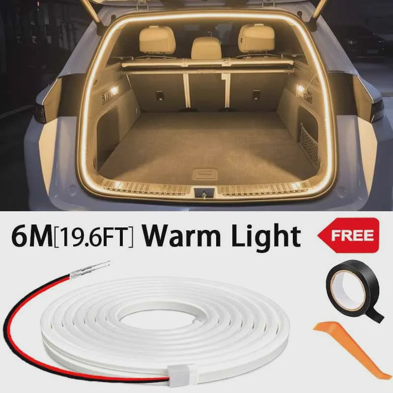 Automatisch Sensende Kofferbak LED Strip - Sfeerverlichting met Draadloze Installatie