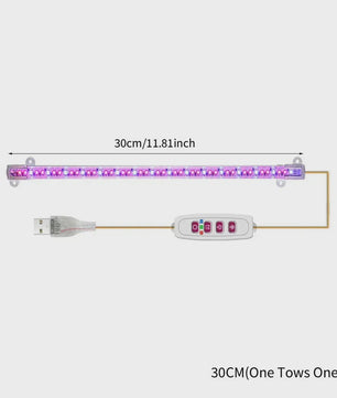 USB LED Groeilamp Kweeklamp Full Spectrum Dimbare Plantenlamp met Timer voor Binnen