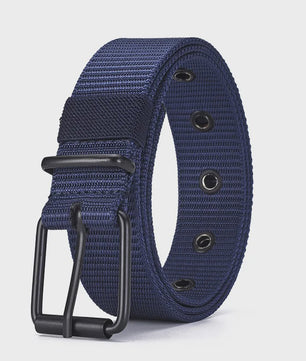 Stijlvolle Heren & Dames Canvas Riem met Pin Gesp - Duurzaam en Trendy voor Outdoor & Jeans
