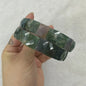 Natuurlijke Edelsteen Armband - Fluoriet & Citrien Vierkante Kralen