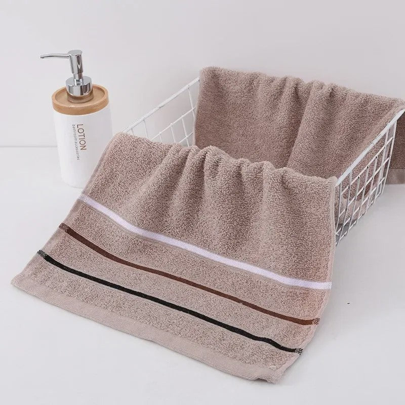 Pluche Katoenen Handdoekenset - Zacht & Absorberend, Diverse Kleuren