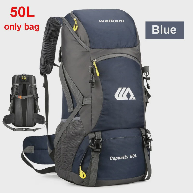 50L Waterdichte Reisrugzak - Grote Outdoor Backpack voor Kamperen, Wandelen & Klimmen