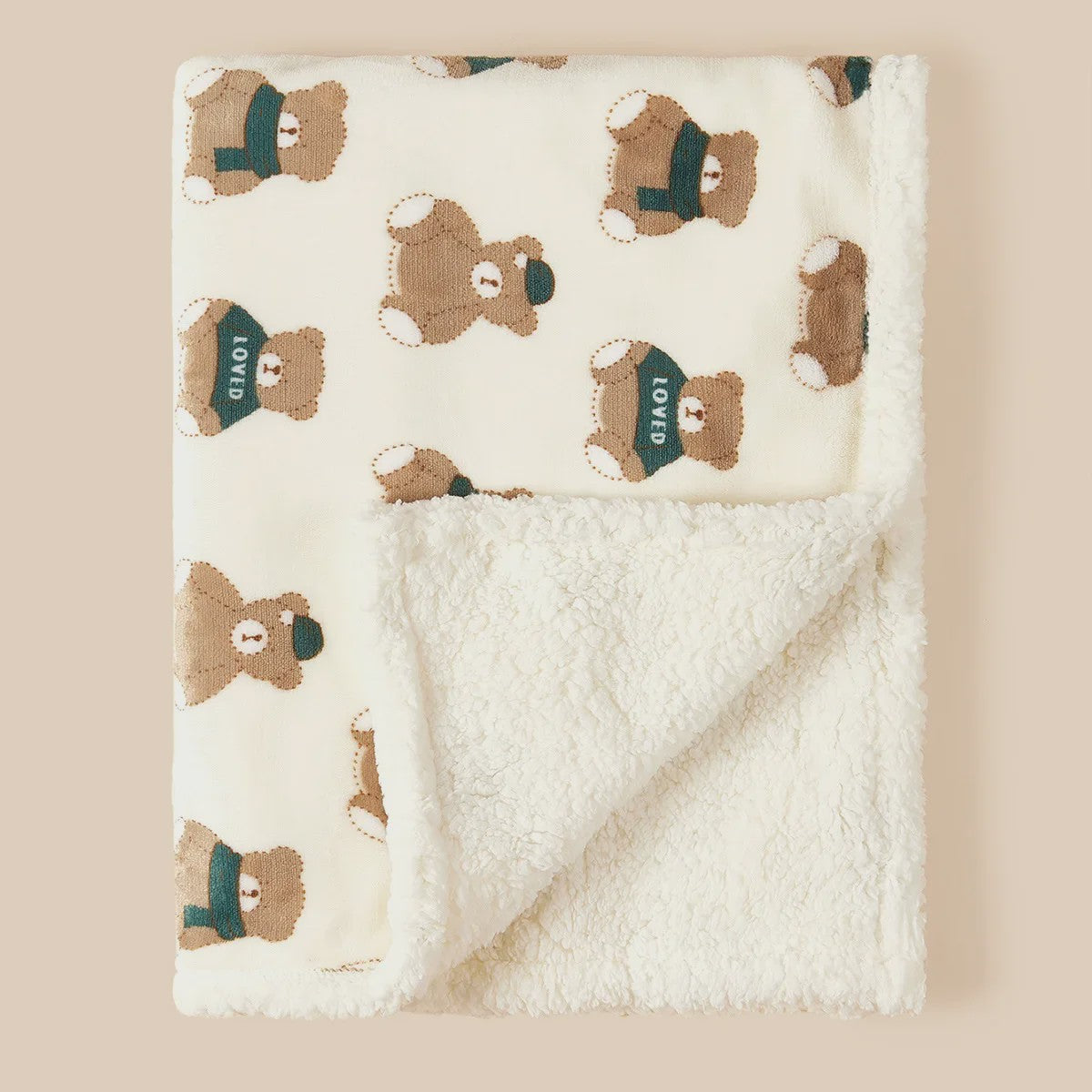 Luxe Baby Swaddle Deken - Warm Fluwelen & Lamswol Fleece - Zacht & Knus voor de Baby
