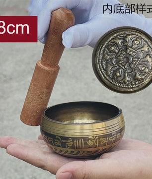 Tibetaanse Zangleiding Kom - Handgemaakte Bronzen Klankschaal voor Meditatie & Sound Healing