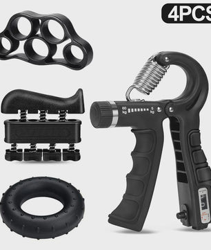 Complete Handtrainer Set: 5-60kg Verstelbare Hand Gripper, Vingerstrekker & Polstrainer