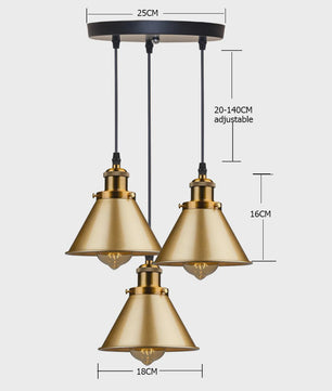 Retro Hanglamp Loft Stijl - Industriële Plafondlamp met E27 Fitting